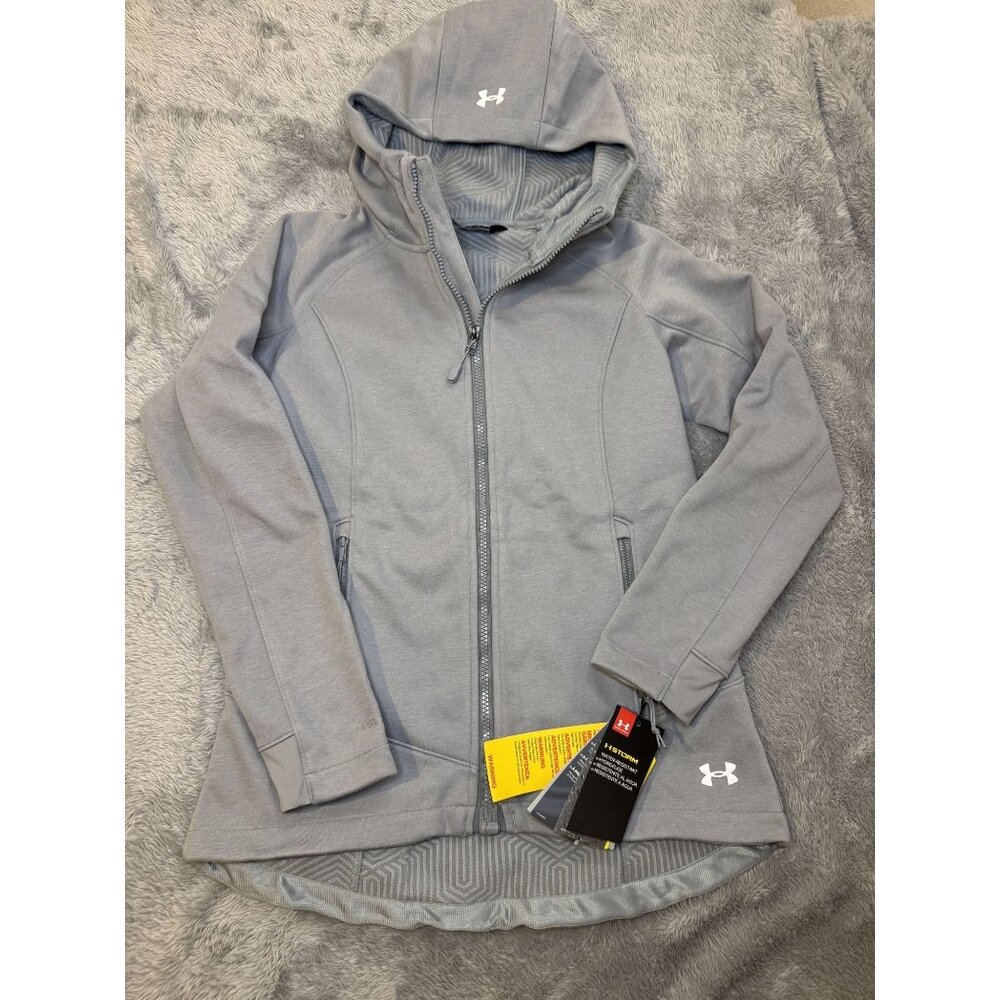 Under Armour Women's XS UA ColdGear® Dobson Softershell Gray New Jacket Full zip